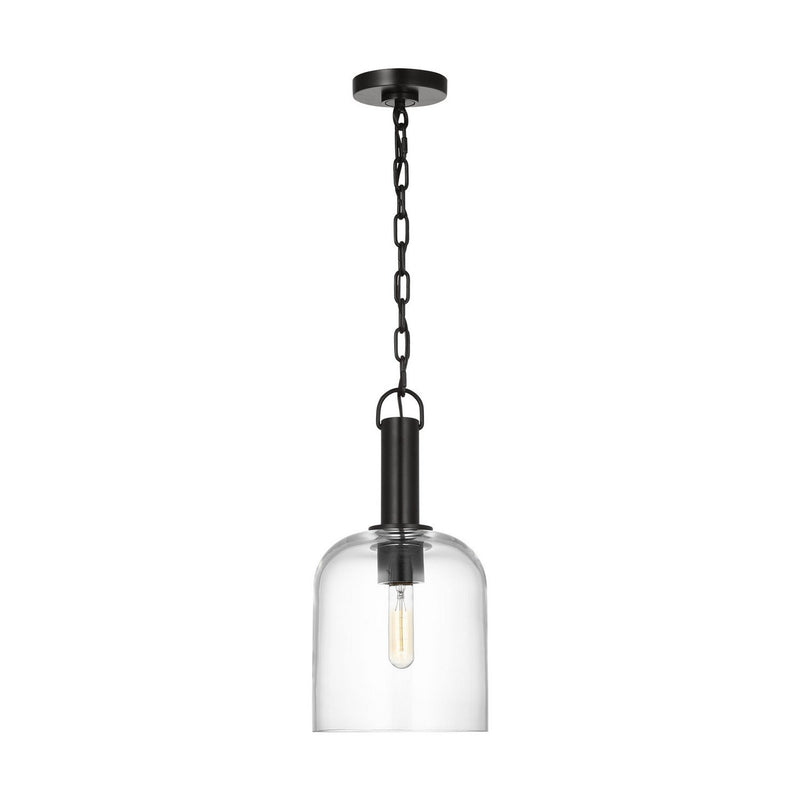 Hartley Medium Pendant in Aged Iron