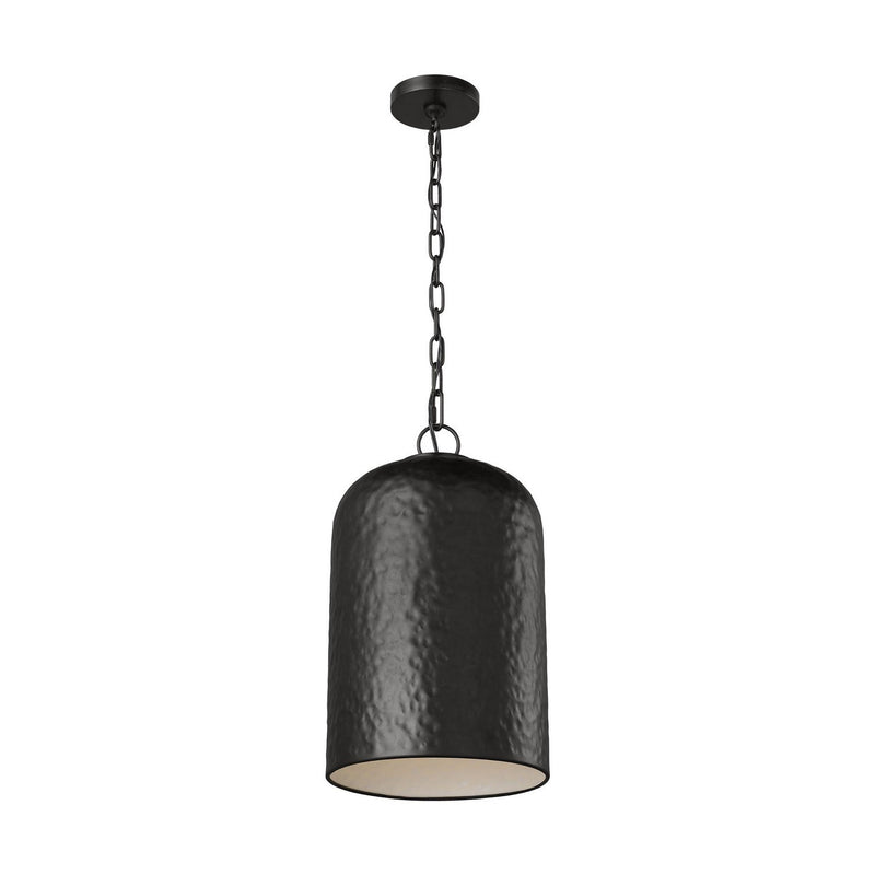 Buckner Tall Pendant in Aged Iron