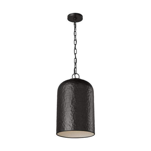 Buckner Tall Pendant in Aged Iron