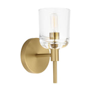 Hartley Small Bath Sconce in Burnished Brass