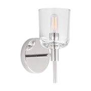 Hartley Small Bath Sconce in Polished Nickel