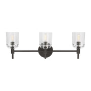 Hartley 3-Light Bath Vanity Light in Aged Iron