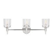 Hartley 3-Light Bath Vanity Light in Polished Nickel