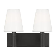 Beckham Classic 2-Light Bath Vanity Light in Aged Iron