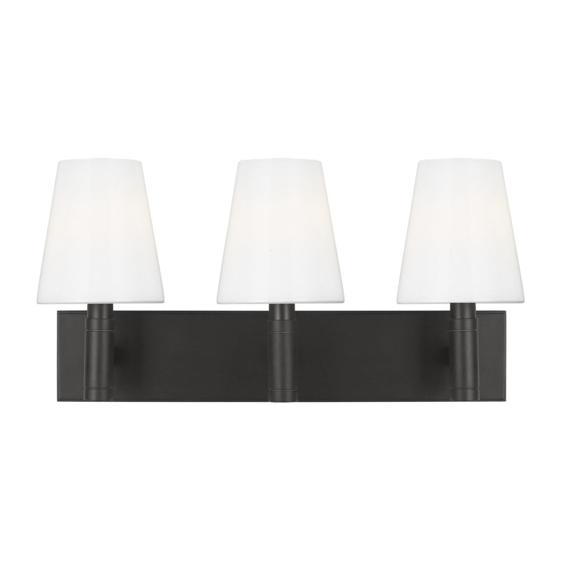 Beckham Classic 3-Light Bath Vanity Light in Aged Iron