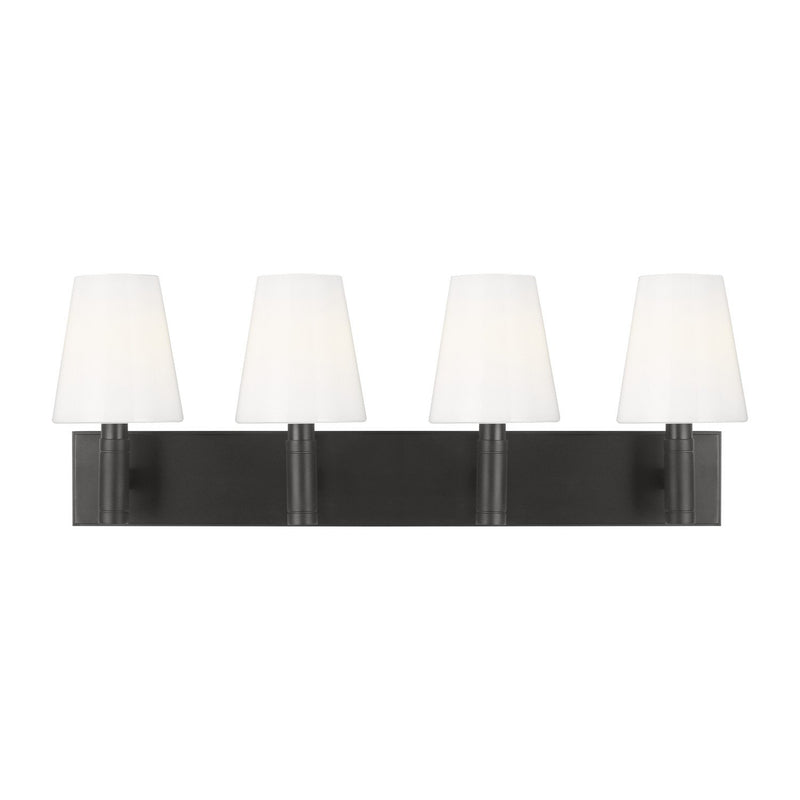 Beckham Classic 4-Light Bath Vanity Light in Aged Iron