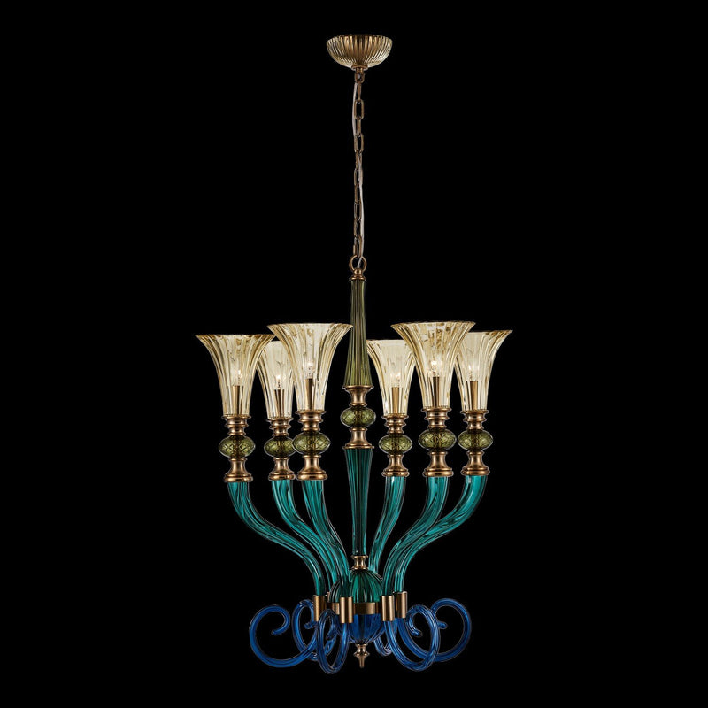 Tinta 6-Light Chandelier in Winter Brass