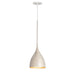 Fleur One Light Mini Pendant in White/Gold