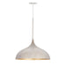 Fleur One Light Pendant in White/Gold