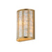 Miramar One Light Wall Sconce in Capiz / Natural Aged Brass