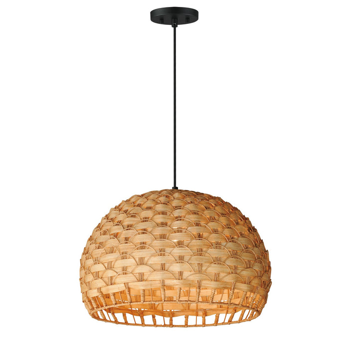 Tahiti One Light Pendant in Black