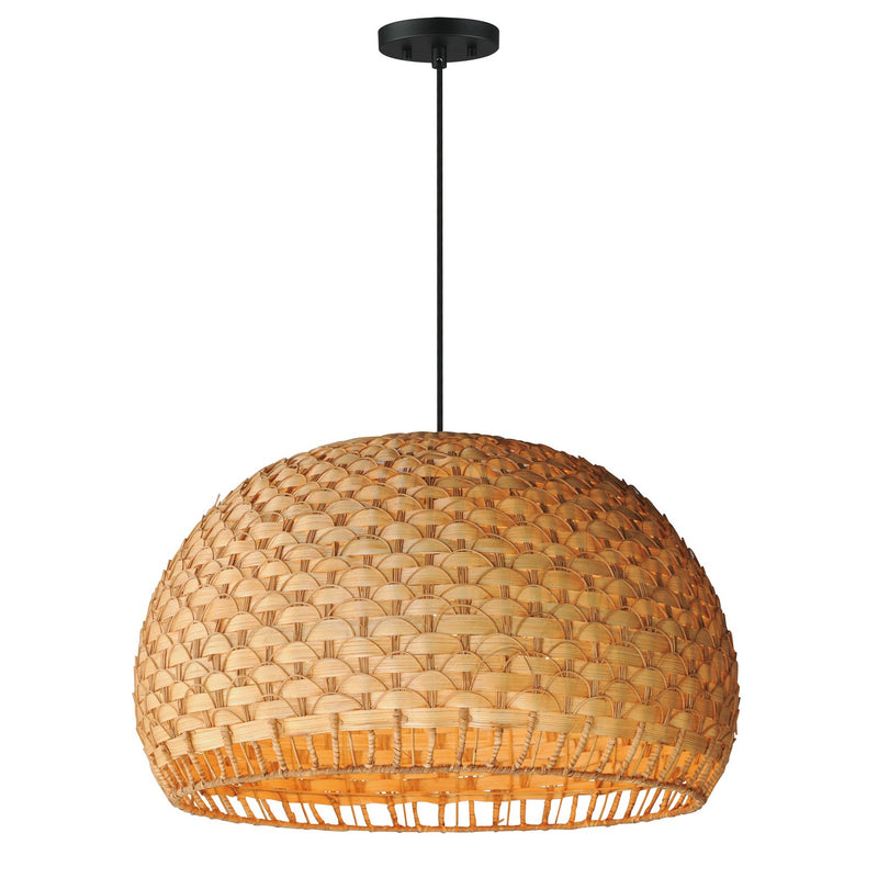 Tahiti Three Light Pendant in Black