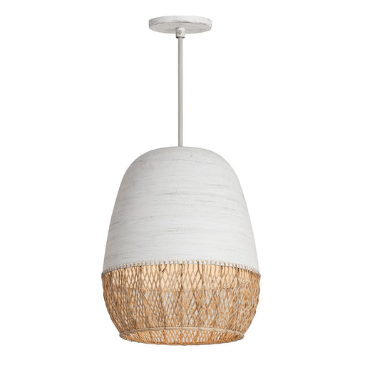 Tamba One Light Pendant in Ivory