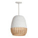 Tamba One Light Pendant in Ivory