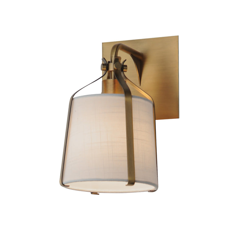 Bandera One Light Wall Sconce in Natural Aged Brass