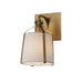Bandera One Light Wall Sconce in Natural Aged Brass