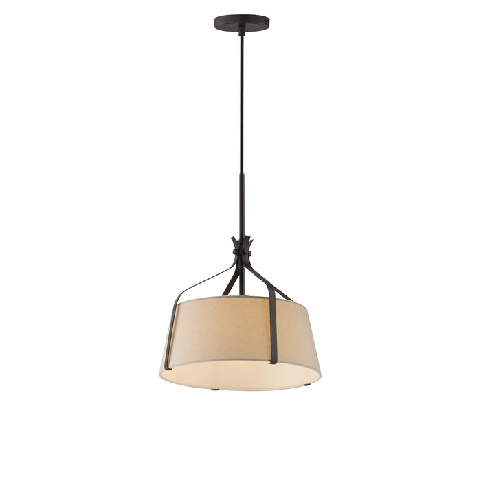 Bandera One Light Pendant in Dark Bronze