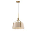 Bandera One Light Pendant in Natural Aged Brass