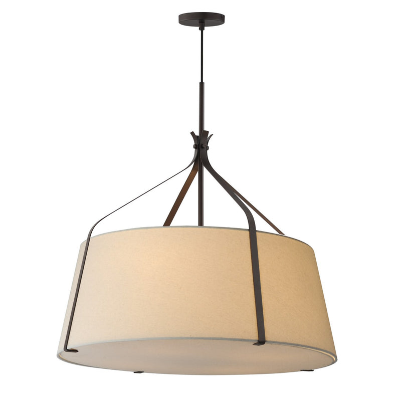 Bandera Four Light Pendant in Dark Bronze