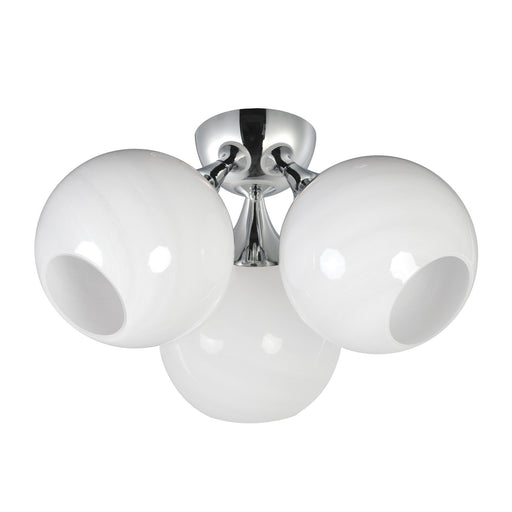Neve Three Light Semi Flush Mount in Polished Chrome