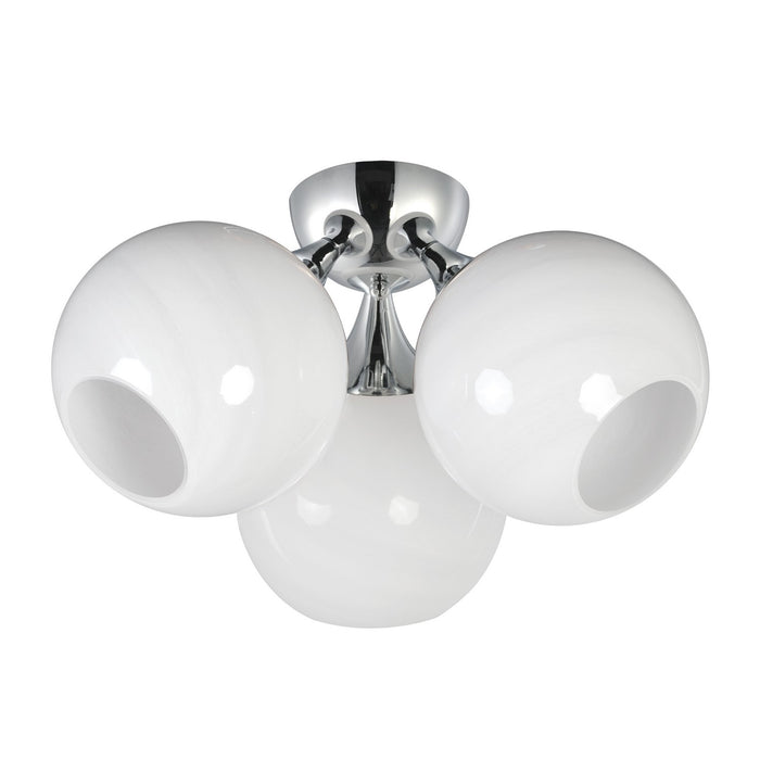 Neve Three Light Semi Flush Mount in Polished Chrome
