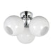 Neve Three Light Semi Flush Mount in Polished Chrome