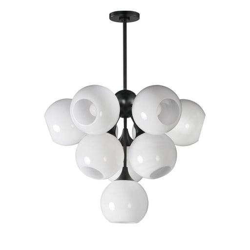 Neve Ten Light Pendant in Black