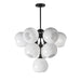 Neve Ten Light Pendant in Black