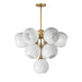 Neve Ten Light Pendant in Natural Aged Brass