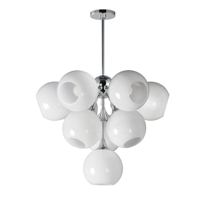 Neve Ten Light Pendant in Polished Chrome