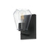 Geode One Light Wall Sconce in Black