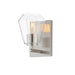 Geode One Light Wall Sconce in Satin Nickel
