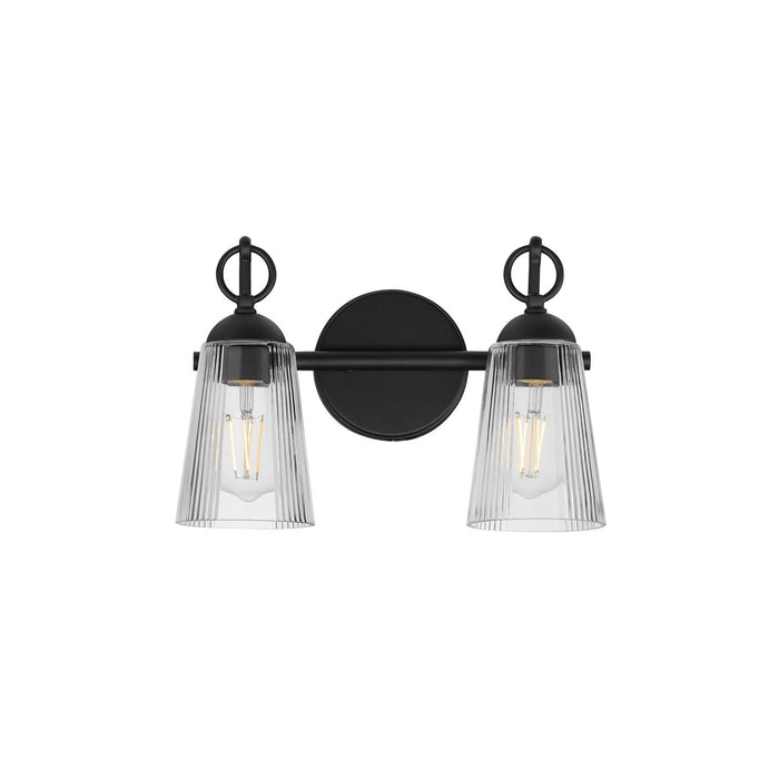 Jackson Hole Two Light Wall Sconce in Black
