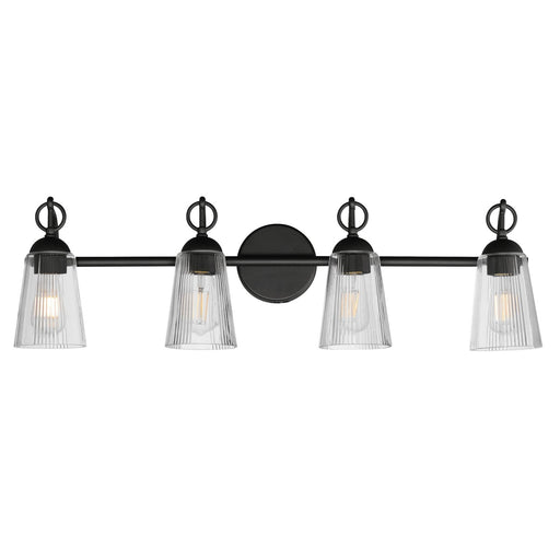 Jackson Hole Four Light Bath Vanity in Black