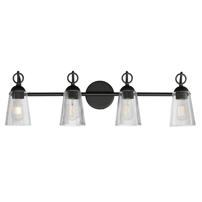 Jackson Hole Four Light Bath Vanity in Black