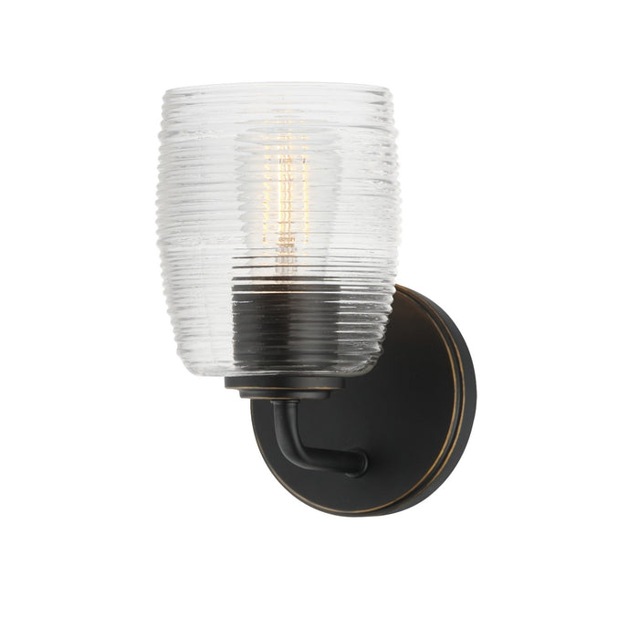 Honey One Light Wall Sconce in Kentucky Bronze