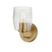 Honey One Light Wall Sconce in Natural Aged Brass