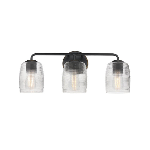 Honey Three Light Bath Vanity in Kentucky Bronze
