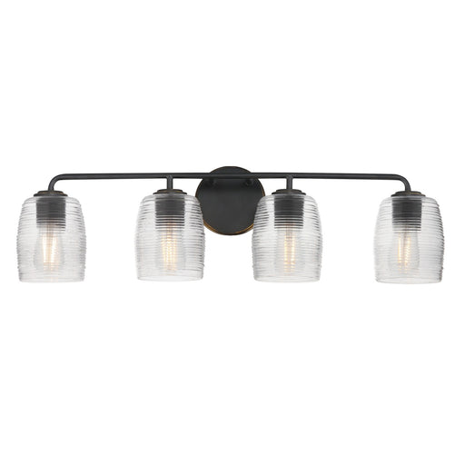 Honey Four Light Bath Vanity in Kentucky Bronze