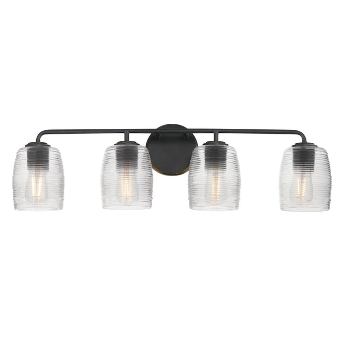 Honey Four Light Bath Vanity in Kentucky Bronze