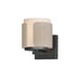 Draughtsman One Light Wall Sconce in Natural Wood/Charcoal