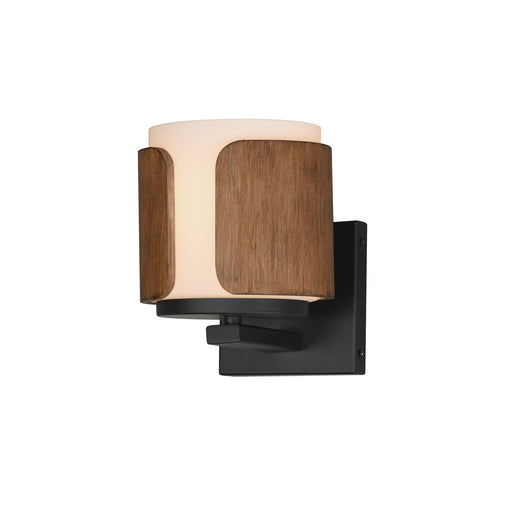 Draughtsman One Light Wall Sconce in Walnut / Black