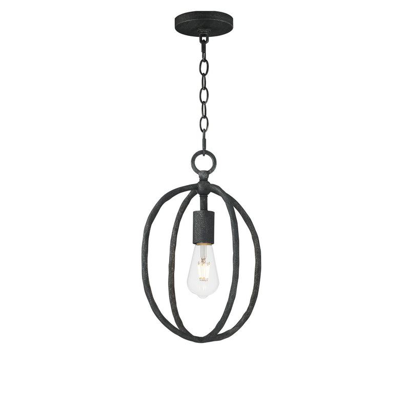 Martel One Light Mini Pendant in Blacksmith