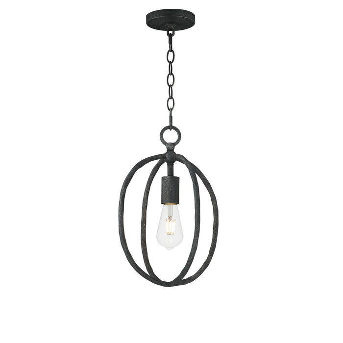 Martel One Light Mini Pendant in Blacksmith