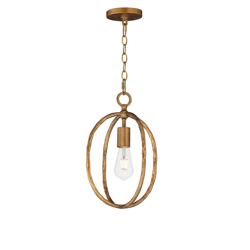Martel One Light Mini Pendant in Etruscan Gold