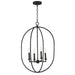 Martel Four Light Pendant in Blacksmith