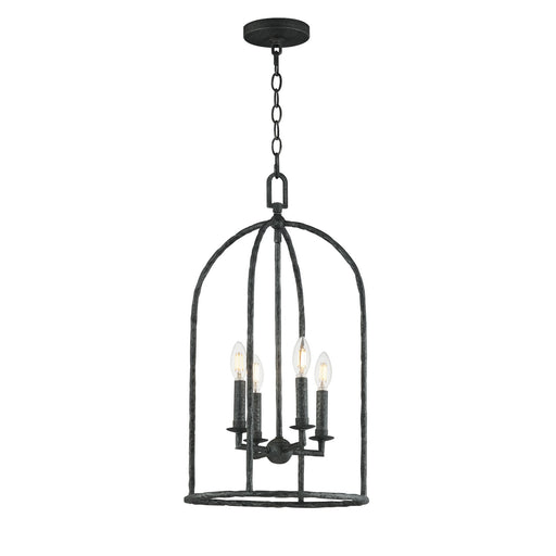 Martel Four Light Pendant in Blacksmith