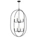 Martel Eight Light Pendant in Blacksmith