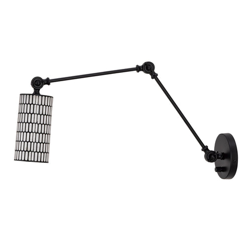 Shaka One Light Wall Sconce in Black / White