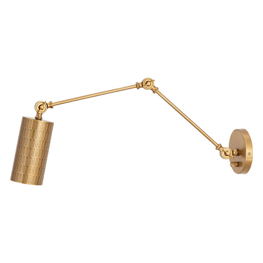 Shaka One Light Wall Sconce in Weathered Brass